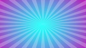 Animated sun rays background. Radial burst. Sunburst Pink and blue color pattern with gradient. Cool background template Beams line. Radiate sunlight Comic effect motion texture Retro pop art stripe. - Powered by Shutterstock - Get 15% off with code: PIKWIZARD15