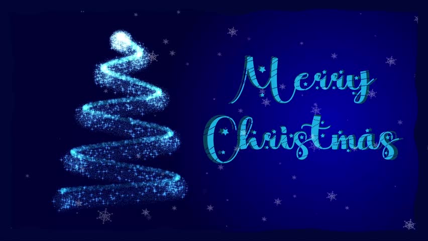 Christmas Greeting with abstract Christmas tree, Shining, glitters, merry Christmas, HD,  greeting video, 10 sec,  10 sec footage, Christmas 2025, video