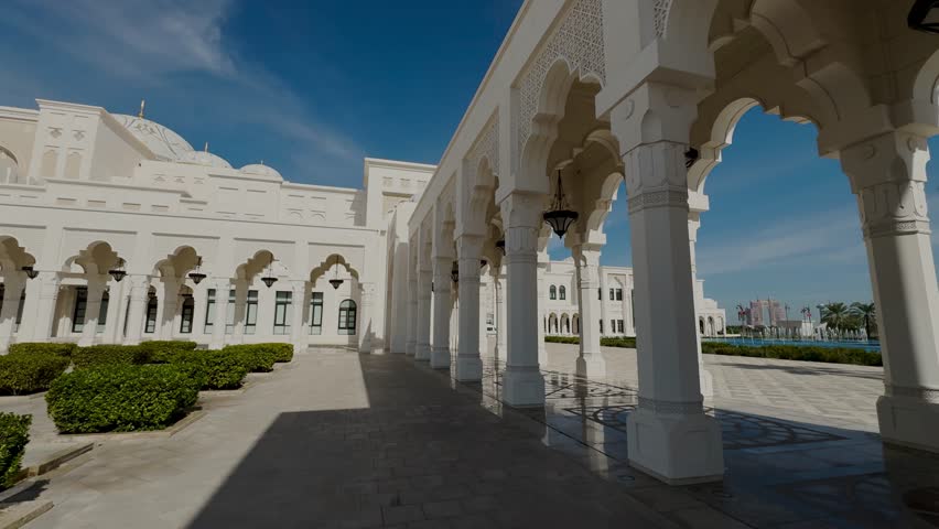 Qasr Al Watan is the majestic presidential palace in Abu Dhabi, United Arab Emirates. An example of impressive architecture, with beautiful gardens, luxurious interiors and a rich cultural history.