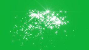 Glitter sparkle animated green screen, 3D Animation, Ultra High Definition, 4k video. White shining dust light. Bokeh light lights effect background. Concept: Christmas, party, celebrate, birthday - Powered by Shutterstock - Get 15% off with code: PIKWIZARD15