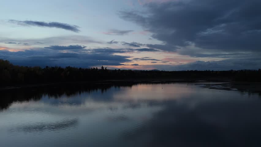 Bigelow Preserve and Flagstaff Lake, Maine, USA. Fall 2024. Drone Footage.
