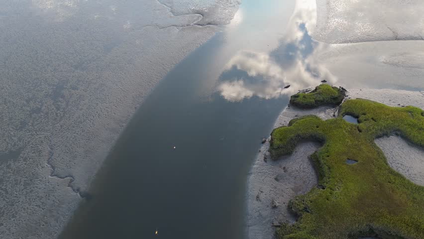 Ipswich, Massachusetts, USA. Summer 2024. Aerial Drone Footage