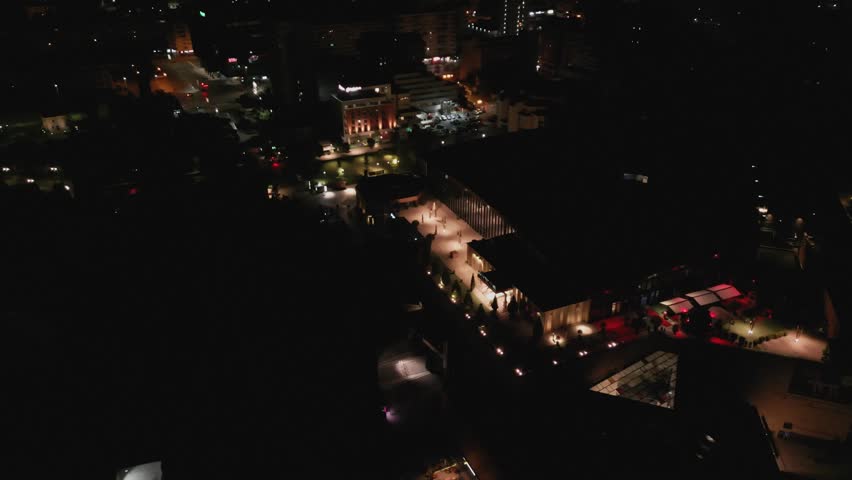 scenic night in college town Lasi, Romania