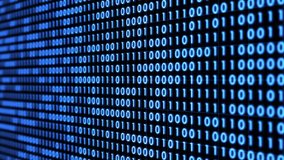 Vertically moving rows of dense blue binary code, consisting of 1s and 0s, represent the fundamental data structure of digital communication and computer systems. - Powered by Shutterstock - Get 15% off with code: PIKWIZARD15