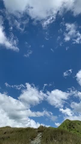 Beautiful view of blue sky with clouds 