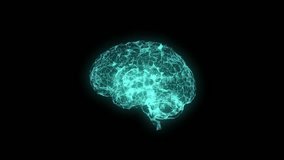 Concept of an Active Human Brain on a Dark Background.Blurry abstract 3d Rendering Abstract Background blue Network concept . Future backgroundTechnology concept. - Powered by Shutterstock - Get 15% off with code: PIKWIZARD15