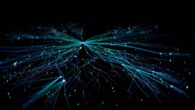 3D Animation of Growing, Spreading and Branching Flat AI Neural Network Illustrating Social Media Algorithms or Artificial Intelligence Models, Machine Learning, Chatbot, and Large Language Models - Powered by Shutterstock - Get 15% off with code: PIKWIZARD15