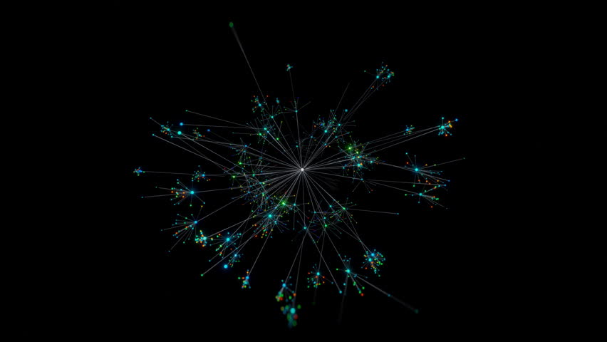 Animation of Growing, Spreading and Branching Colorful AI Neural Network Illustrating Artificial Intelligence Models or Social Media Algorithms Machine Learning, Chatbot, and Large Language Models