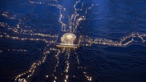 Artificial intelligence and data mining. AI model deep machine learning. Computer gpu chip technology. Futuristic cyber innovation automation and autonomous brain. Generative neural network 3D - Powered by Shutterstock - Get 15% off with code: PIKWIZARD15