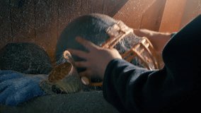 Football Helmet Picked Up In Attic, Childhood Sports Concept - Powered by Shutterstock - Get 15% off with code: PIKWIZARD15