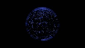 Blue digital globe with interconnected nodes and glowing lines - Powered by Shutterstock - Get 15% off with code: PIKWIZARD15