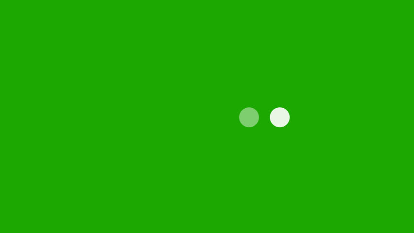 Loading dot bounce animation green background. Full HD. 4K