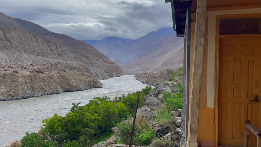 Indus River Babusar mountain Pass Kaghan Valley Pakistan Asia nature landscape