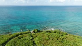 Playa El Cocal, Fajardo, Puerto Rico - A Stunning Beach Known For Its Soft Golden Sand and Clear Turquoise Waters - Aerial Drone Shot - Powered by Shutterstock - Get 15% off with code: PIKWIZARD15