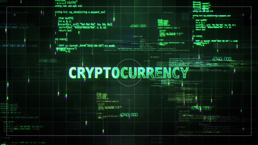 Cryptocurrency Glitch HUD Satelite Style Hologram Video