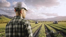 Agricultural Drone Operator Monitoring Crop Fields With Modern Technology Innovation Future Farming Progress - Powered by Shutterstock - Get 15% off with code: PIKWIZARD15