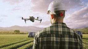 Agricultural Drone Operator Monitoring Crop Fields With Modern Technology Future Farming Innovation Smart Agriculture - Powered by Shutterstock - Get 15% off with code: PIKWIZARD15