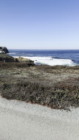 Video of Piedras Blancas Coast and Fog Horn Building.