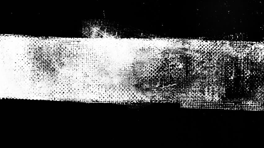 Animated Grunge Texture Overlay Background, Halftone Brushstrokes Paint Effect, Lo-Fi Handmade Vibe, Animation Loop