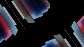 Abstract Overlapping Gradient Rectangles on Black Background - Powered by Shutterstock - Get 15% off with code: PIKWIZARD15