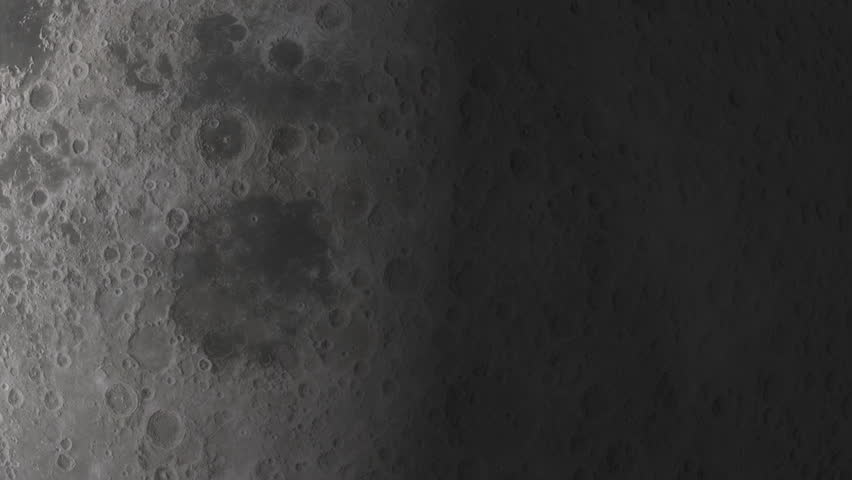 Oumuamua Asteroid Interstellar Object Passing and Tumbling Through Solar System and Moon with Details of Lunar Surface with Details of Impact Craters and Terrain. 3D Science Animation ProRes 4K.