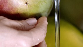 Up close, the mango’s skin does gleam, dappled red and shades of green - Powered by Shutterstock - Get 15% off with code: PIKWIZARD15