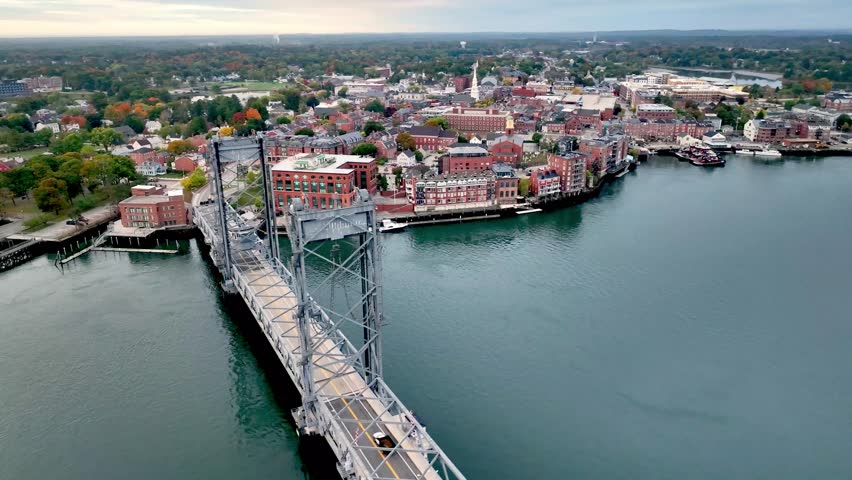 portsmouth new hampshire aerial orbit in new england