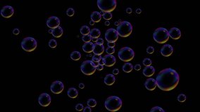 Many iridescent soap bubbles on black background. Great for abstract backgrounds, summer themed designs, or playful graphic elements. - Powered by Shutterstock - Get 15% off with code: PIKWIZARD15