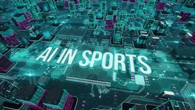 AI in Sports- with digital technology hitech concept. 3D Illustration - Powered by Shutterstock - Get 15% off with code: PIKWIZARD15