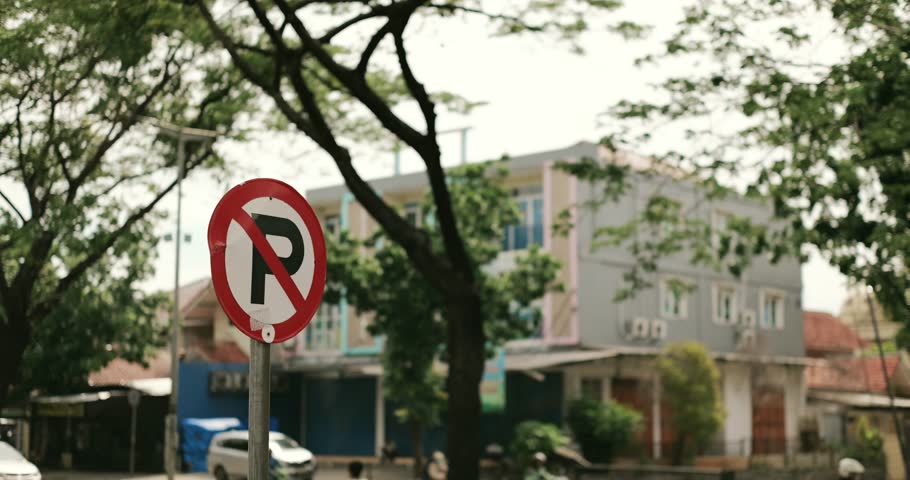 No Parking Sign in Indonesia