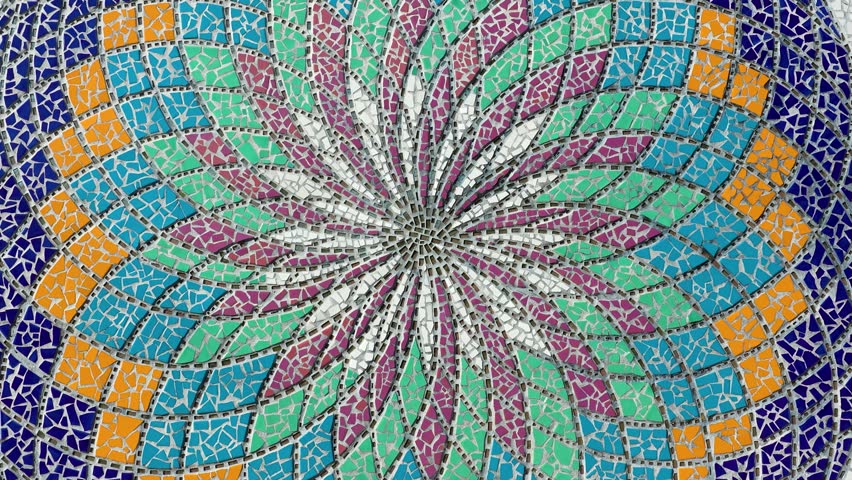 Lazaro Cardenas spiral mosaic tile  - Powered by Shutterstock - Get 15% off with code: PIKWIZARD15