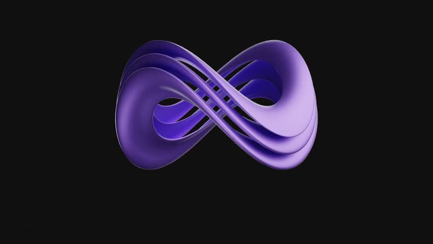 3D Abstract Infinity Elegant Endless Loop