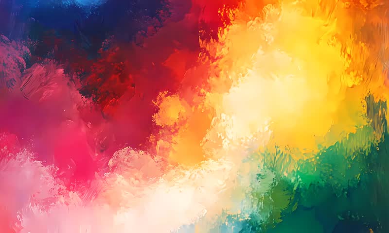 Vibrant Hues Abstract Painting beutiful