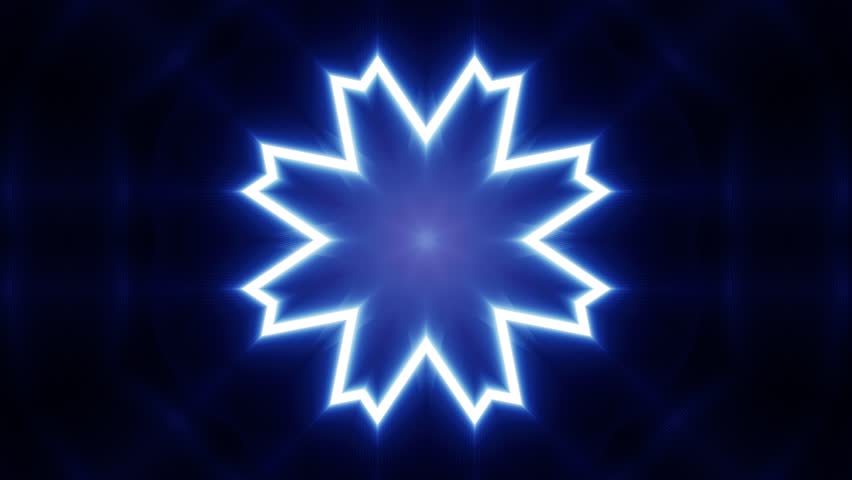 Animated Flower Pattern Disco Vj Music Show Concert Background 