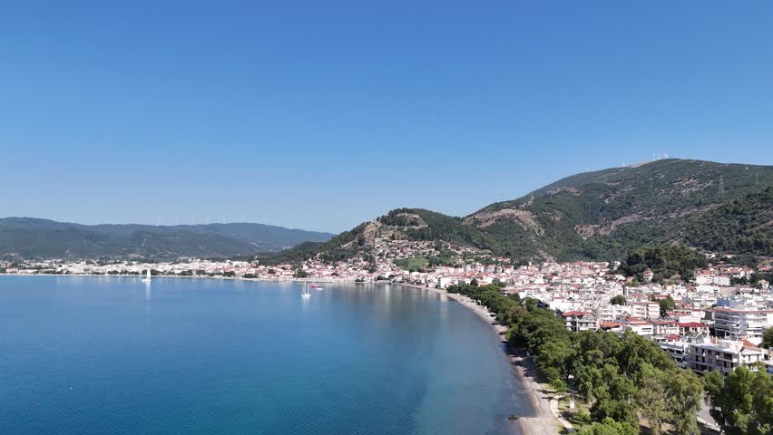 View of the port of Nafpaktos, Greece