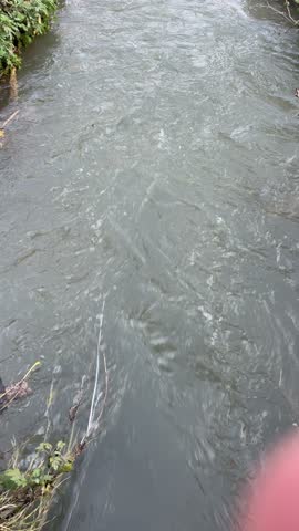 Clear water channels in a village 