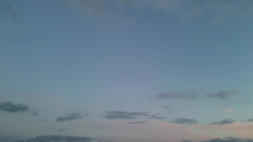 Dramatic Sky and Rain Clouds over England During Sunset 