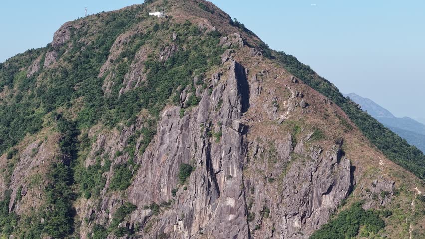 Hong kong Victoria Harbour skyline at sunset Dec 1 2021
