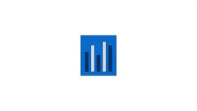 Vertical bar chart visualization 2D object animation. Statistical, financial presentation cartoon 4K video, alpha channel. Simple barchart. Visual report animated flat item on white background - Powered by Shutterstock - Get 15% off with code: PIKWIZARD15