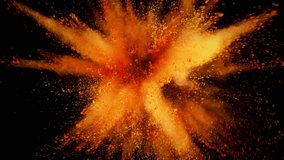 Super Slow Motion Shot of Rotating Color Powder Explosion on Black Background at 1000fps. - Powered by Shutterstock - Get 15% off with code: PIKWIZARD15