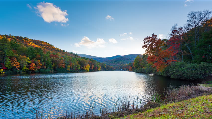 Vogel State Park, Georgia, USA in autumn season.