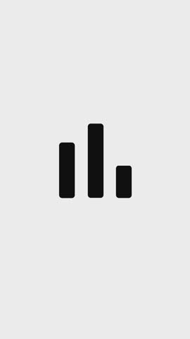 Bar chart icon outline animation chart bars, Big data and stock market, Business and finance background concept.