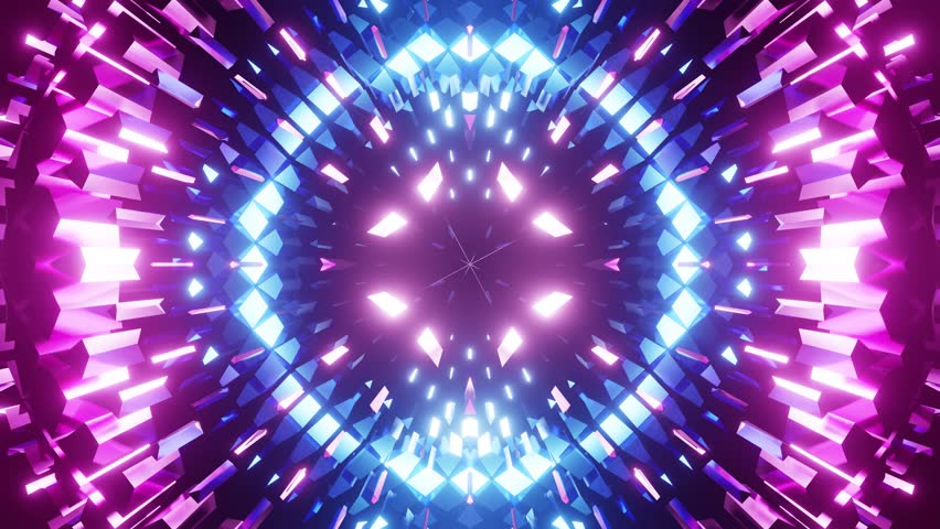 Purple and blue VJ loop background eye for party disco ball