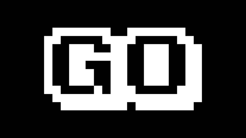 Countdown three, two, one or 3 2 1 go, graphic animation. White. Alpha channel. Transparent background motion design. 4K resolution