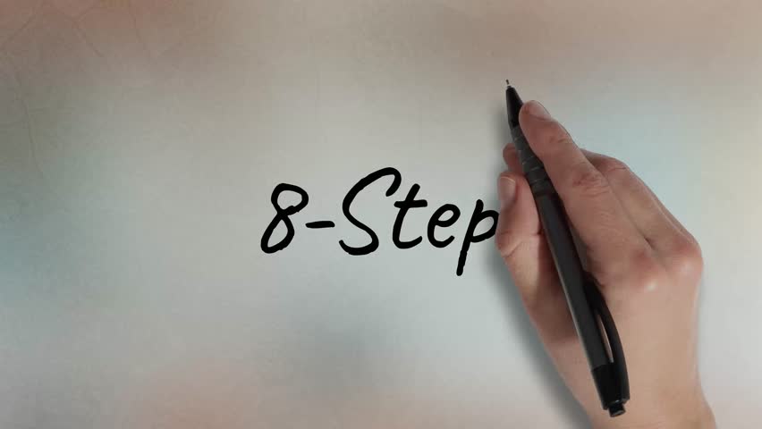 8-Step On Glass Using A Black Marker Pen
