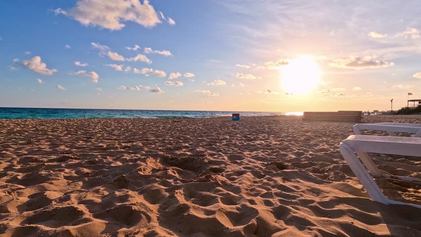 Evening Sunset Cyprus Magenta Orange Skies Ayia Napa Protaras Mediterranean