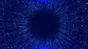 Blue Abstract shining glitter particles stage Award 4K 3D Cyber Digital Technology Animation New Motion Background. Light flare For event, festival, presentation, music, show, party. 3D Illustration - Powered by Shutterstock - Get 15% off with code: PIKWIZARD15