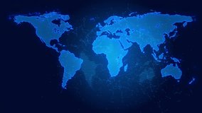 Dots makes global world map, global wireframe polygonal lines global business network, technology internet background. worldwide communication, digital network, global connection. 3D Illustration - Powered by Shutterstock - Get 15% off with code: PIKWIZARD15