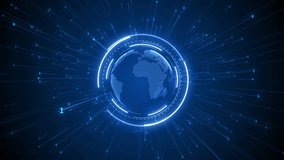 Technology Network Data Connection, Future innovation digital matrix Cyber Security data, Global 5g high speed internet connection Big data analysis process background. cyberspace. 3D Illustration - Powered by Shutterstock - Get 15% off with code: PIKWIZARD15