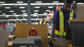 Logistics employees are working warehouse. Labor and logistics. - Powered by Shutterstock - Get 15% off with code: PIKWIZARD15